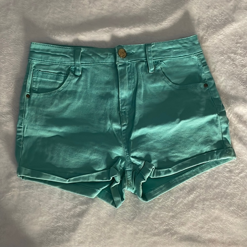 Charlotte Russe high rise teal shorts!